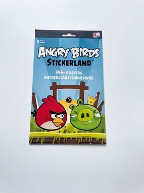 Angry Birds Stickerland 4 Page Sticker Book Used